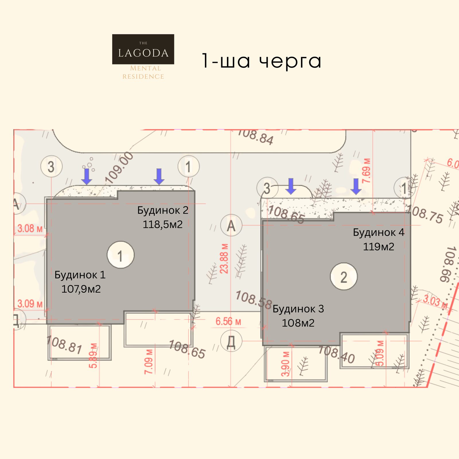 Дуплекс 1 - юніт 107.6 м²